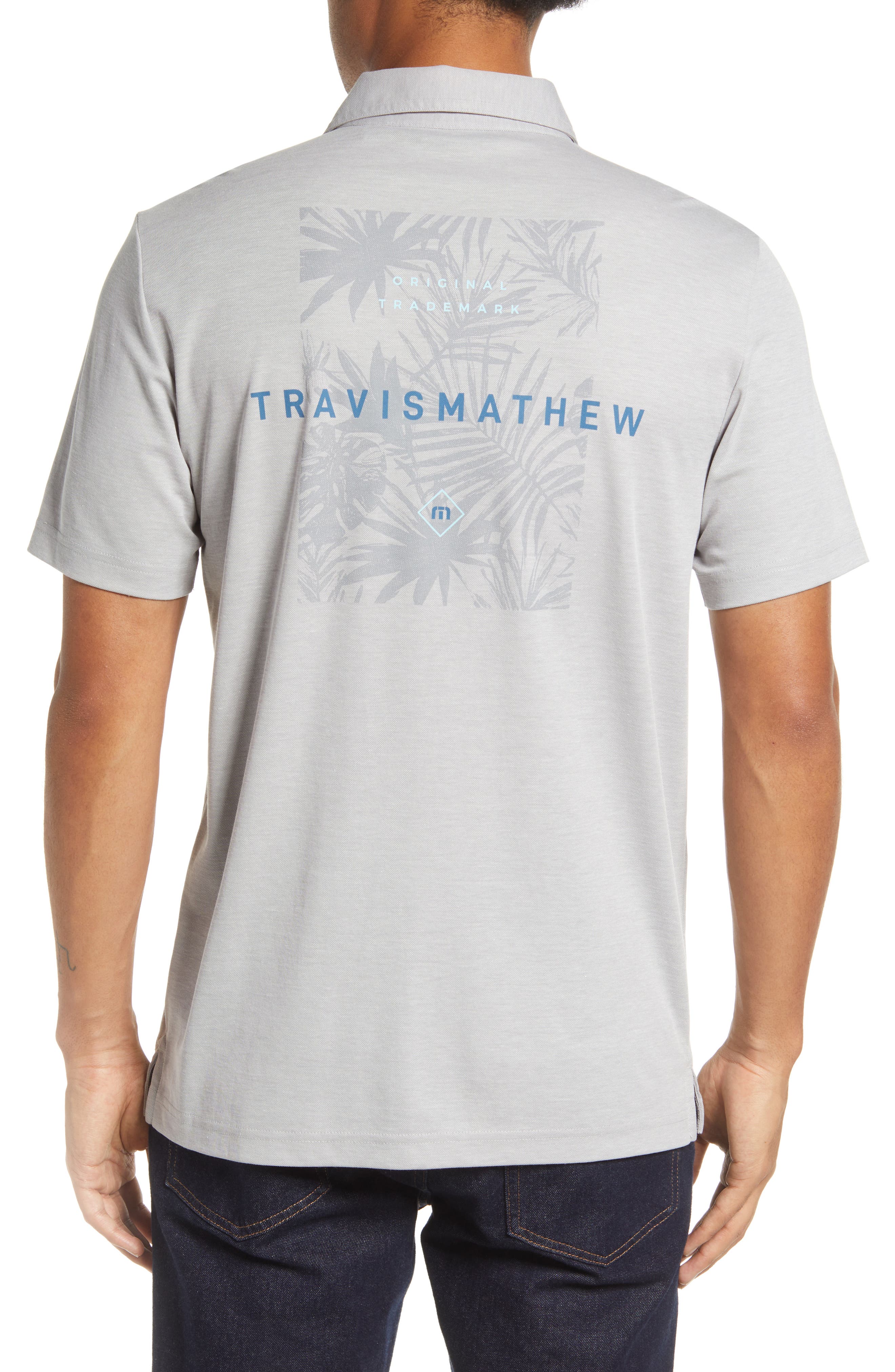 TravisMathew Yeah Yeah Bay Print Cotton Blend Golf Polo