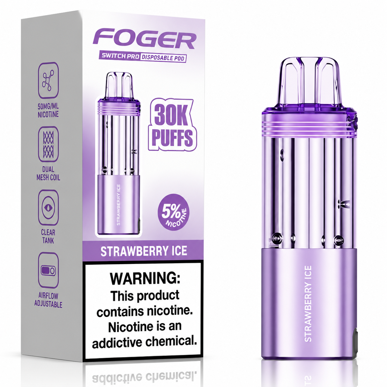 Foger Vape Refill & Pods — Fogger Switch Pro 30K Replacement Pods.