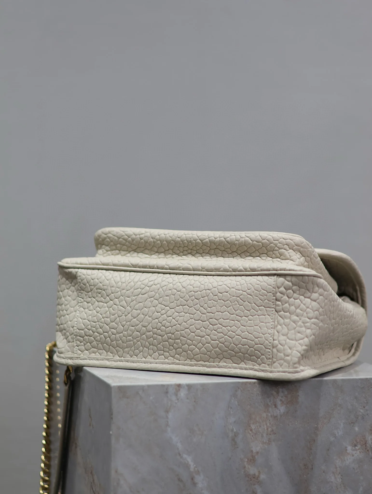 Saint Laurent White Niki Lambskin Shoulder Bag product photo from LabelPicks