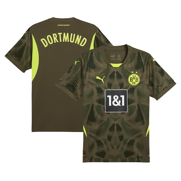 Borussia Dortmund Puma 2024/25 Replica Short Sleeve Goalkeeper Jersey - Olive