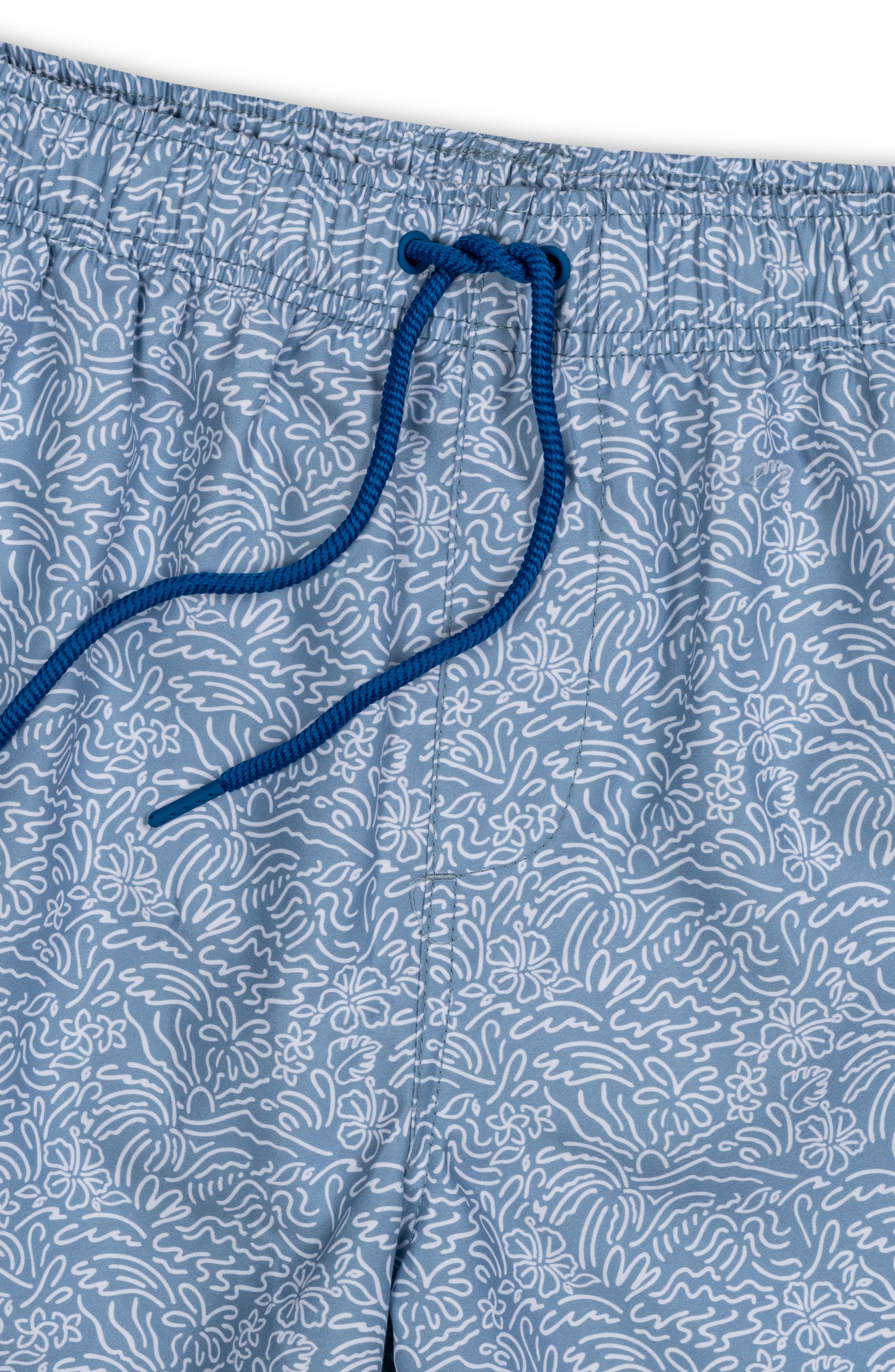 THE ENDLESS SUMMER Kids' Palm Print Swim Trunks