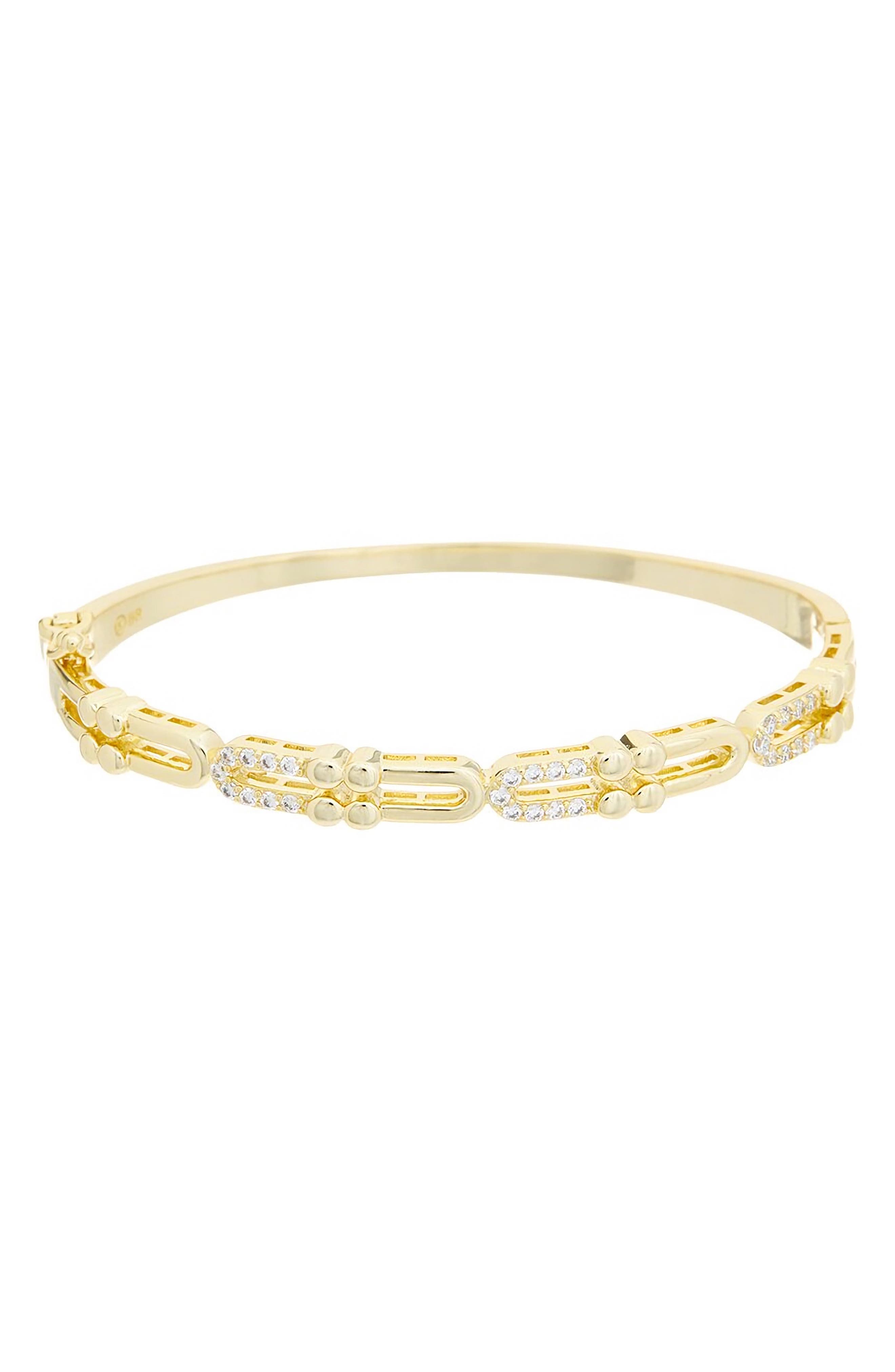 Juvell Cubic Zirconia Link Bangle Bracelet