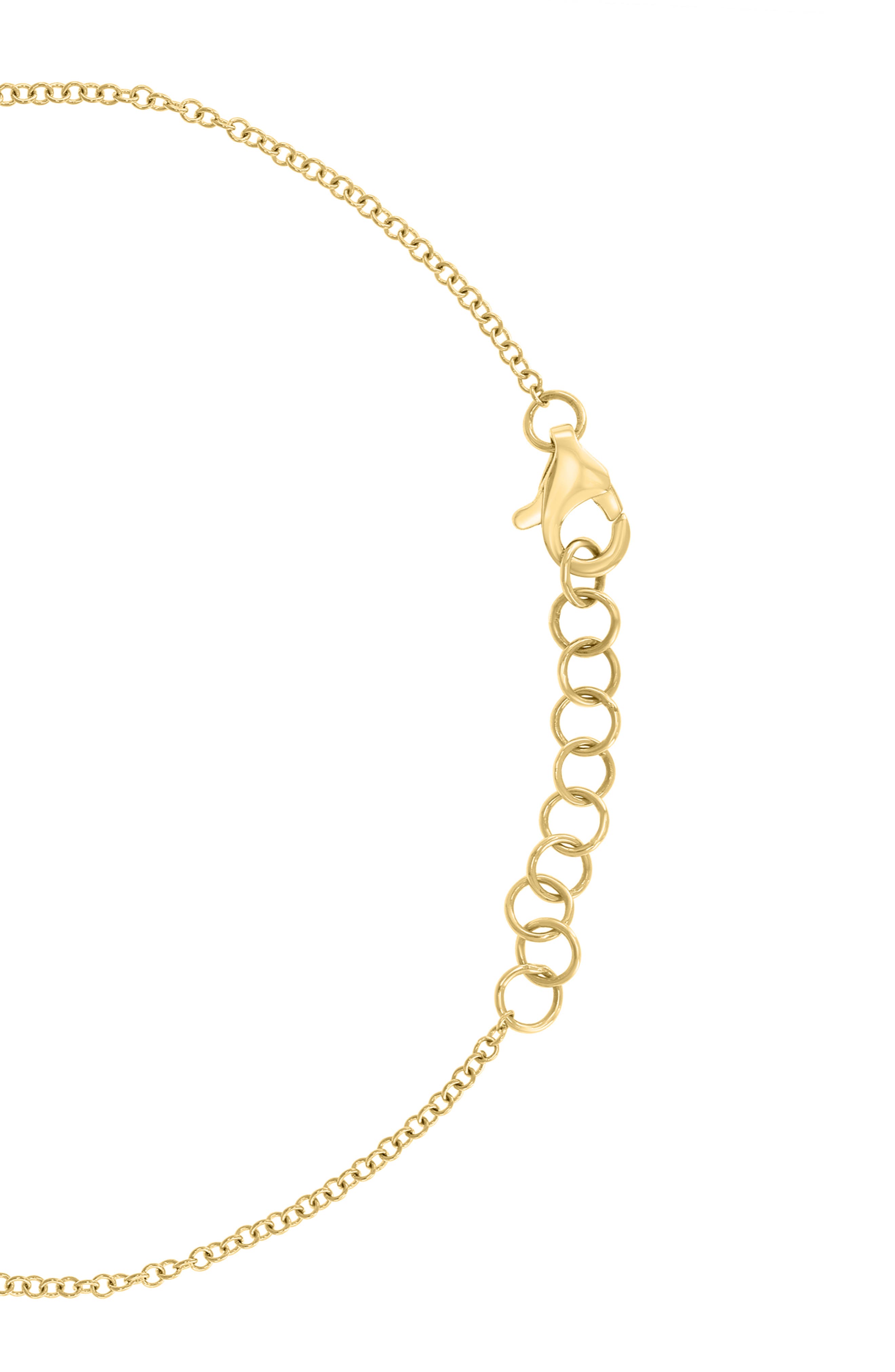 EFFY 14K Gold Plated Sterling Silver Diamond Flower Charm Bracelet
