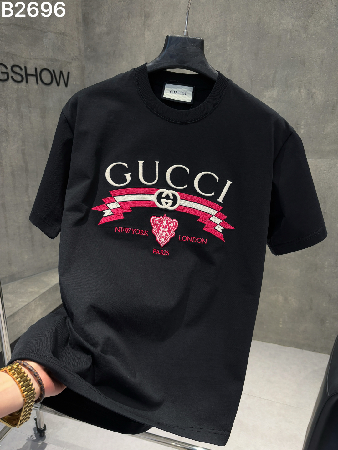 0529 Classic letter prints t-shirt