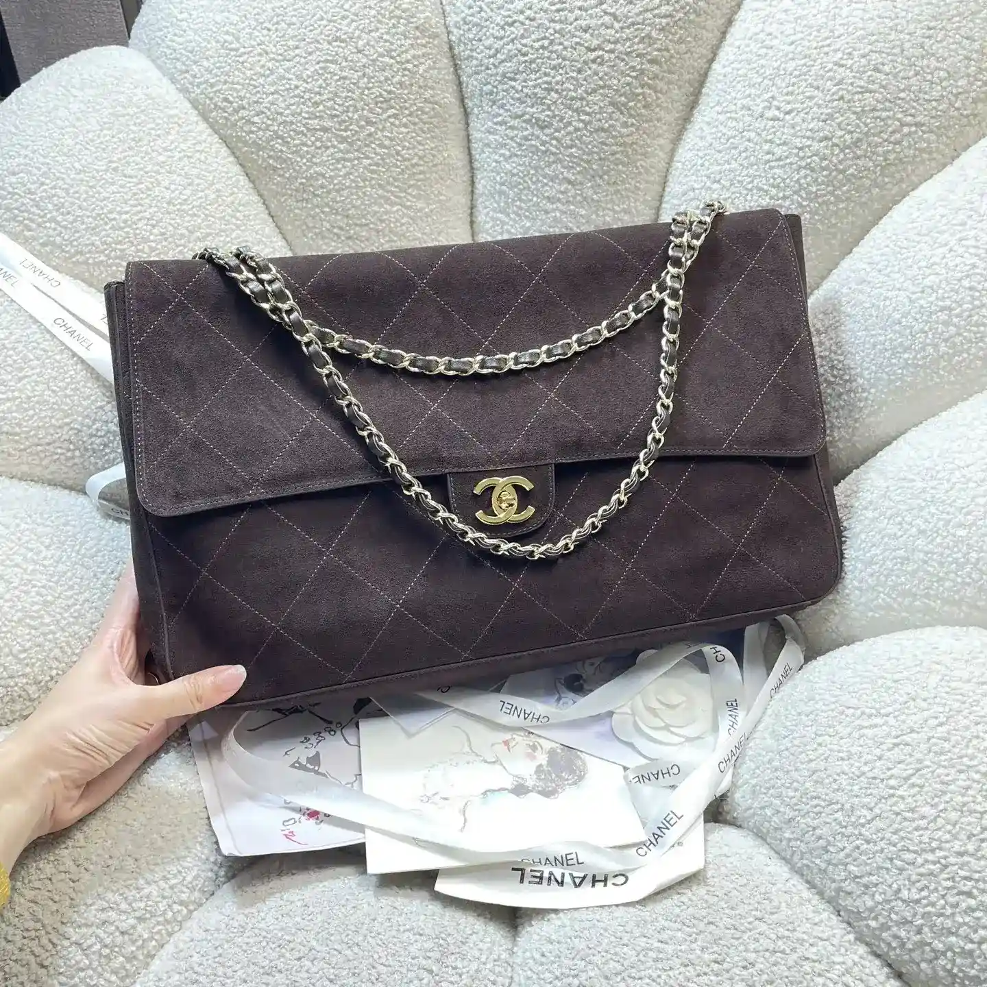 Chanel Classic Flap Grained Leather Tote Bag product photo from LabelPicks