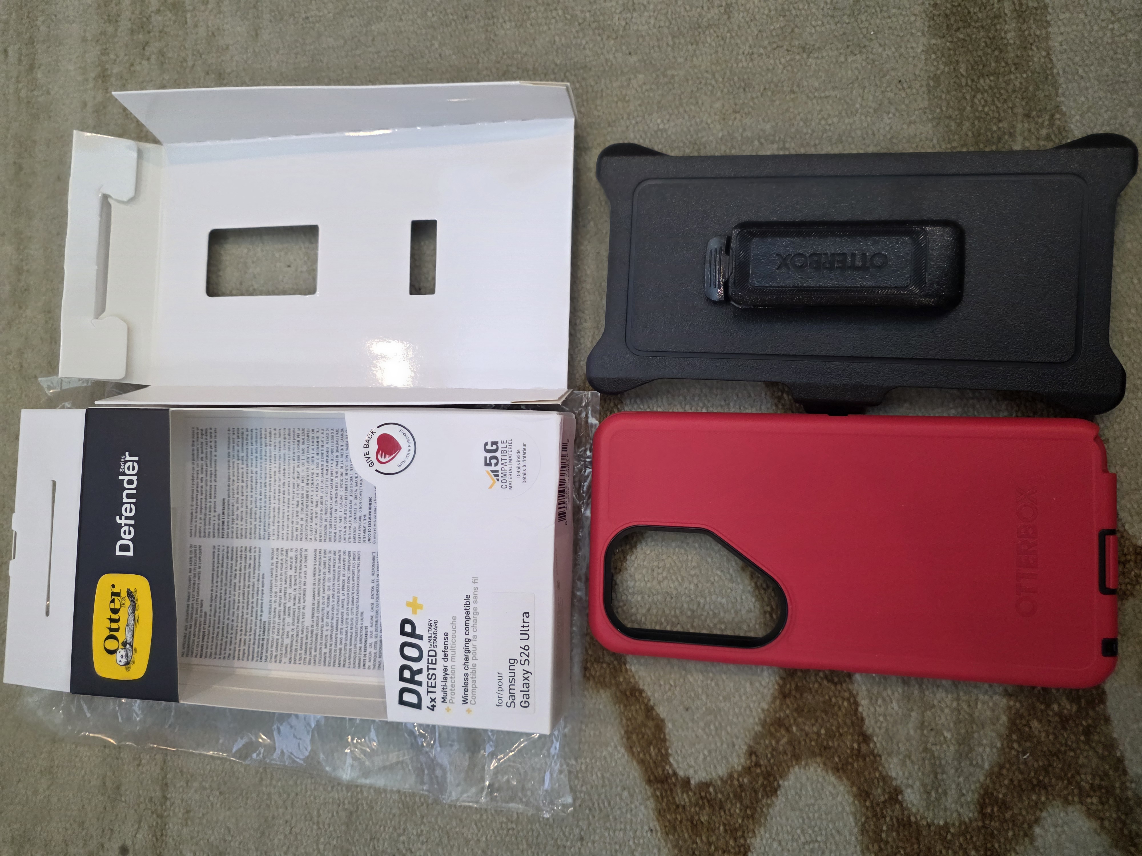 Samsung S26 Ultra 5G / S26Ultra Otterbox Defender Case Red (0886) - GreshamTech