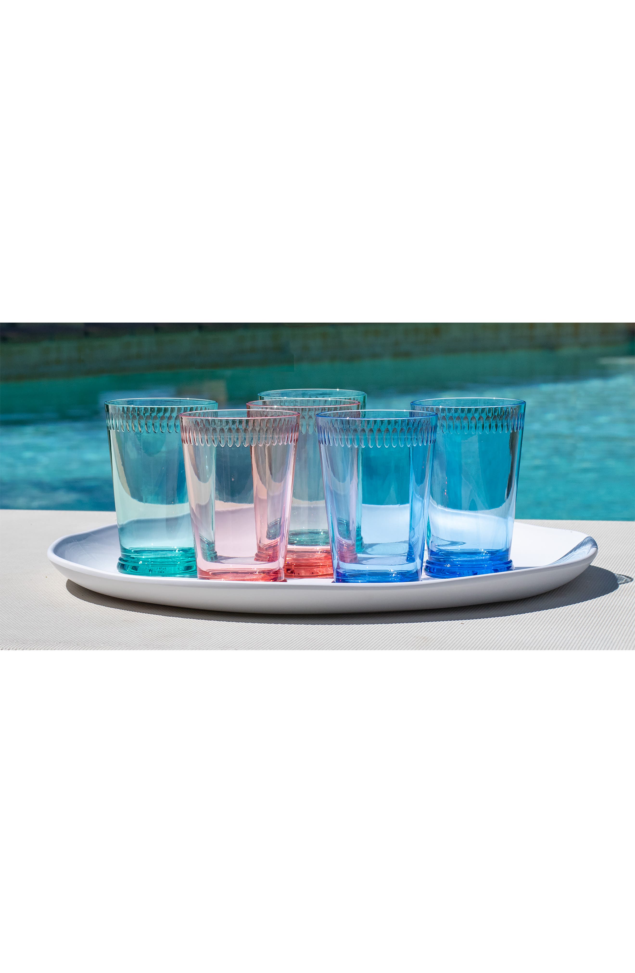 TarHong Tritan Scallop Set of 6 Tumblers