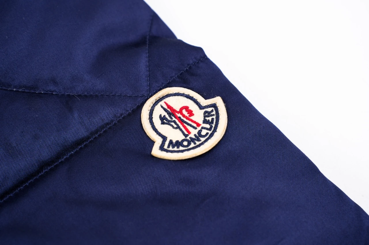 Moncler Navy Bomber Down Jacket product photo from LabelPicks
