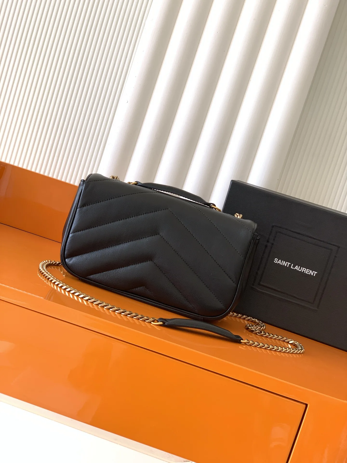 Saint Laurent Black Loulou Lambskin Shoulder Bag product photo from LabelPicks
