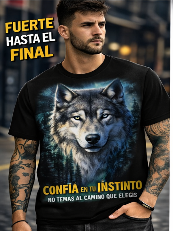 Remera Lobo del Bosque | Streetwear Dark Unisex
