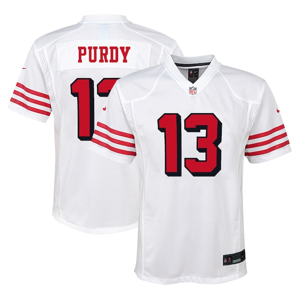 Brock Purdy San Francisco 49ers Nike Youth Alternate Player Game Jersey - White