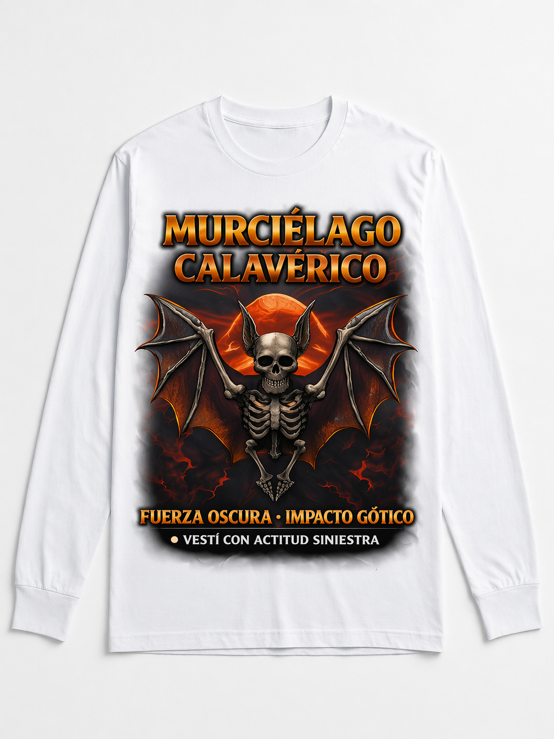 Remera Murciélago Calavérico – Impacto Gótico