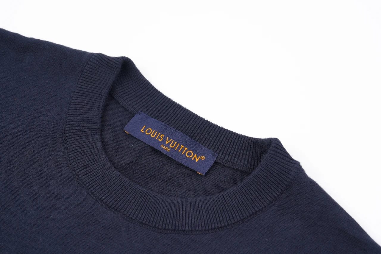 Louis Vuitton Navy Heart Jacquard T-Shirt product photo from LabelPicks