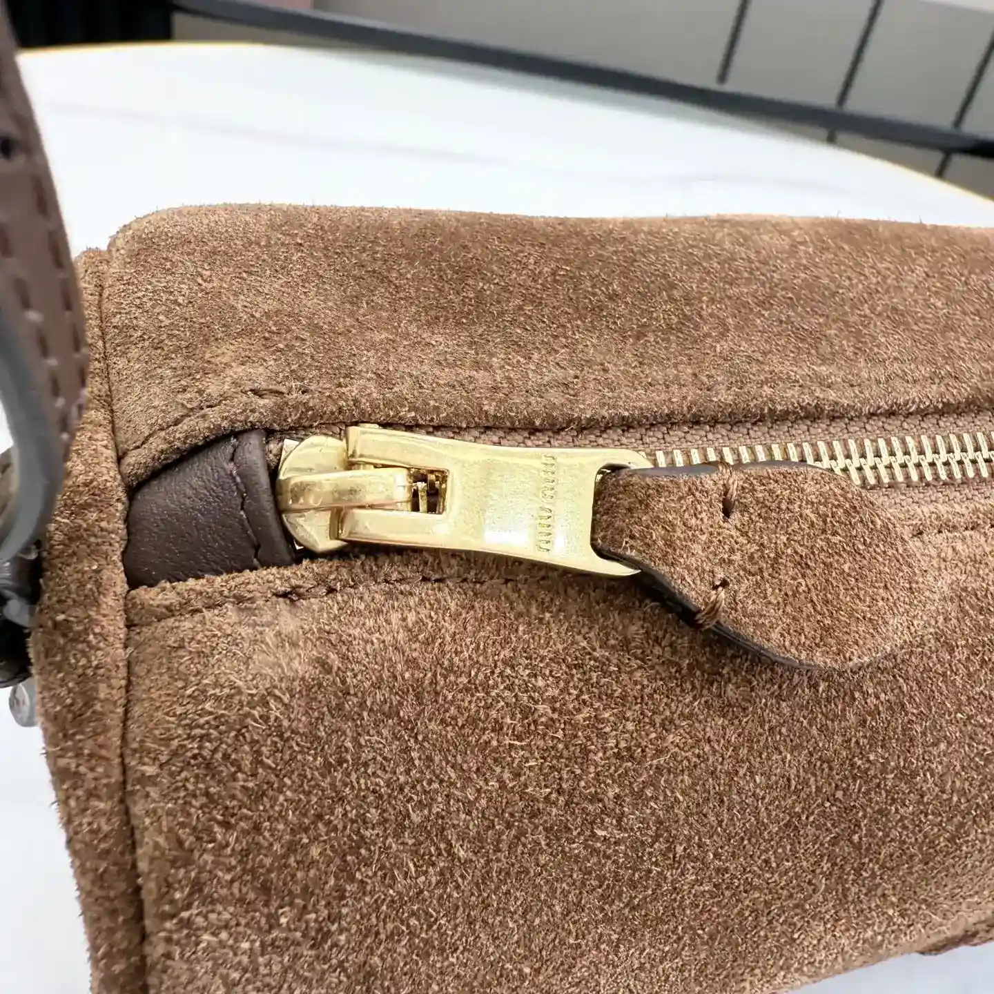 Miu Miu Suede Leather Top Handle Bag product photo from LabelPicks