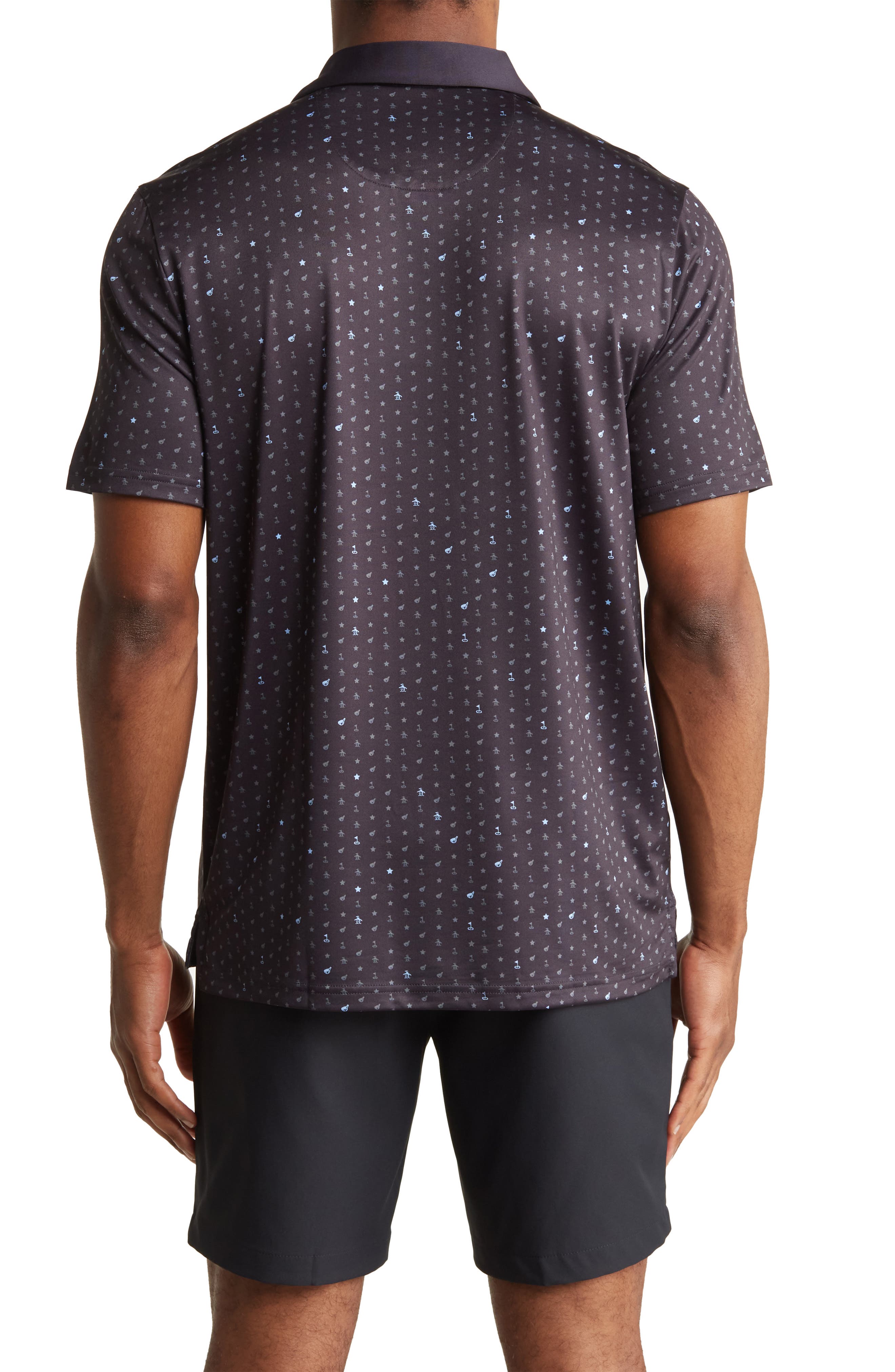 ORIGINAL PENGUIN GOLF Novelty Print Polo Shirt