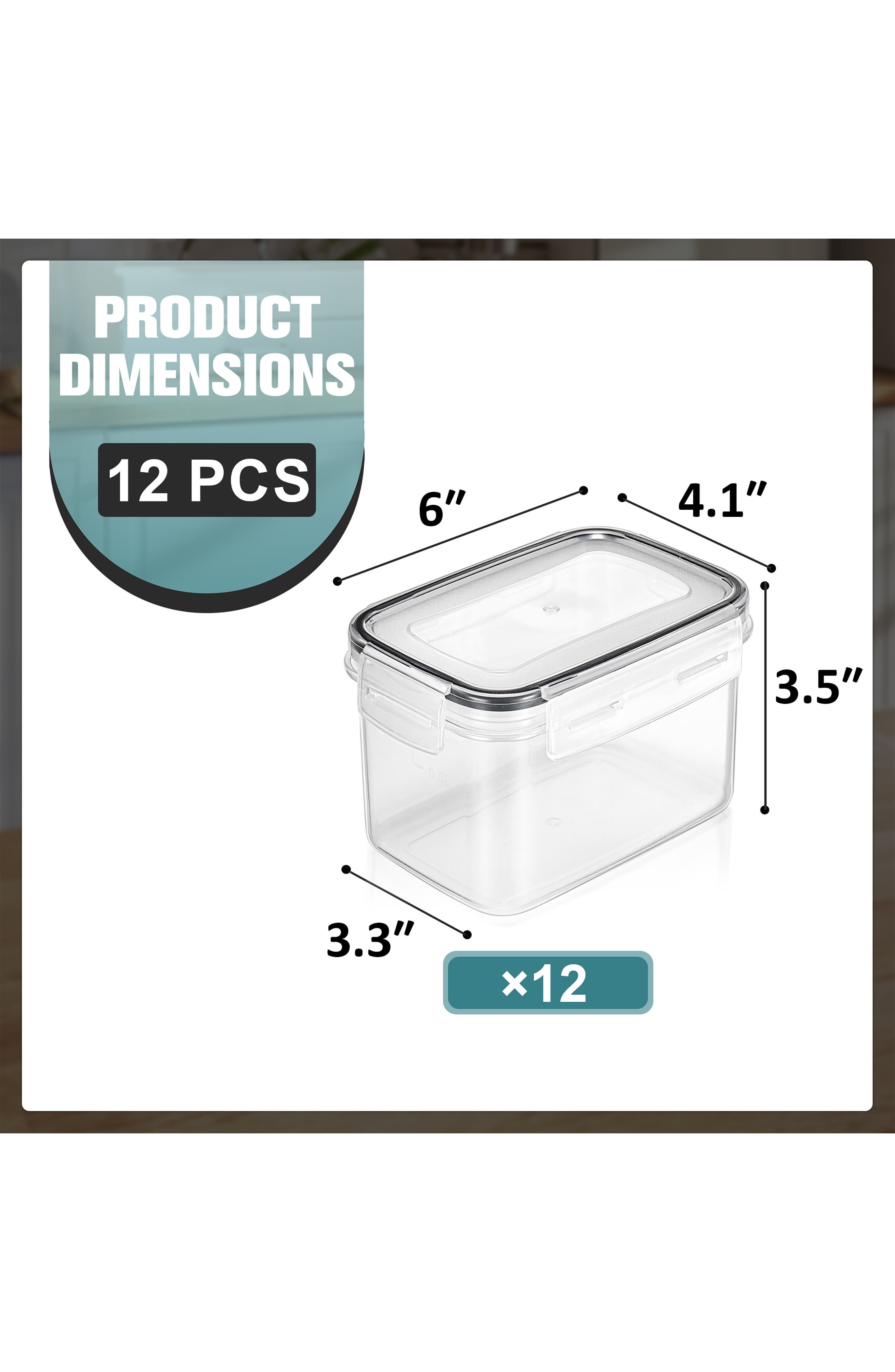 SORBUS 12-Pack Airtight Storage Containers
