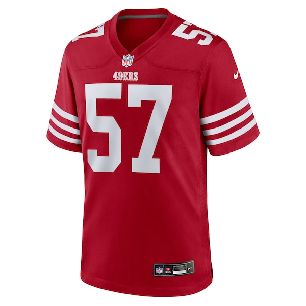 Luke Gifford San Francisco 49ers Nike Team Game Jersey -  Scarlet