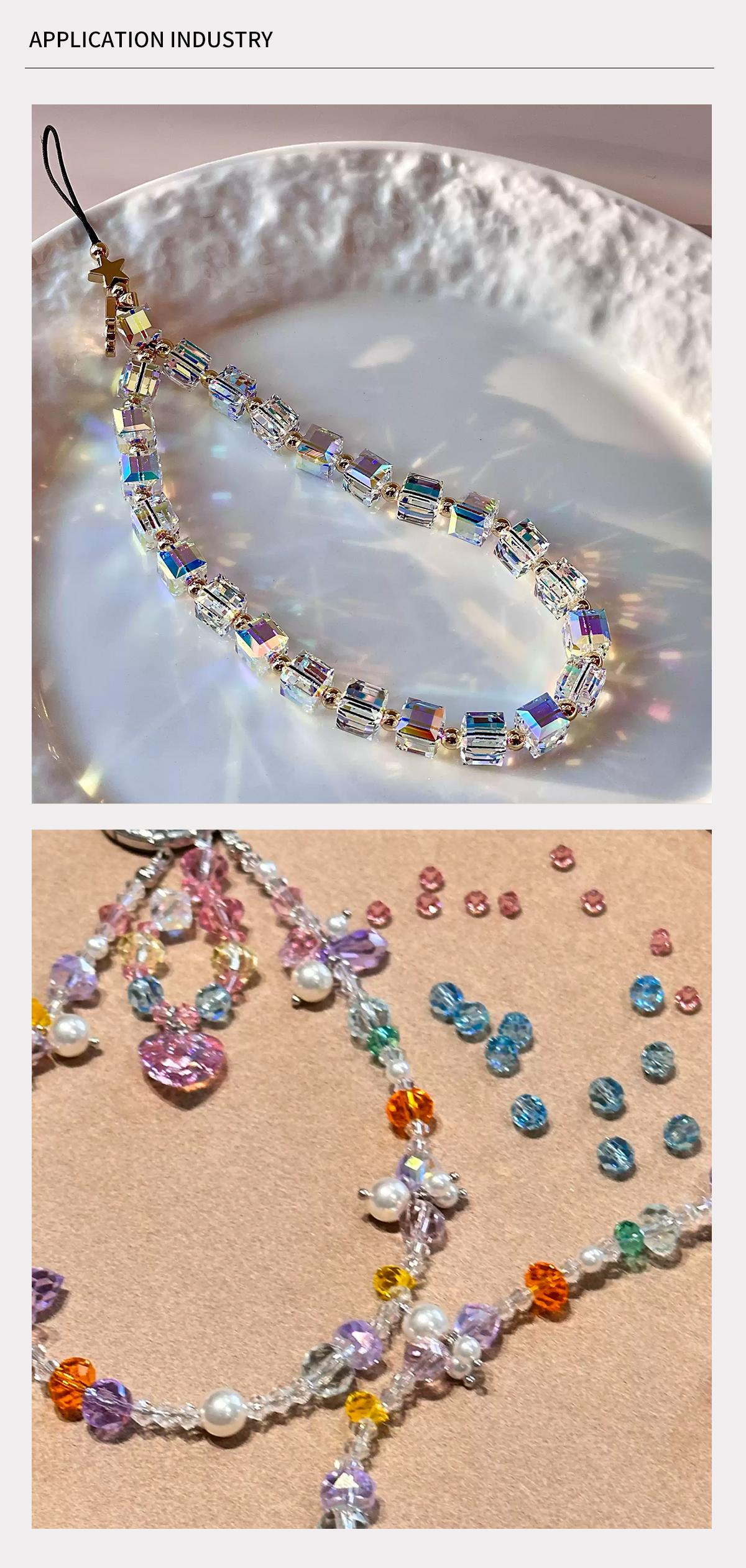 DIY crystal bead projects &ndash; phone charms and bag accessories