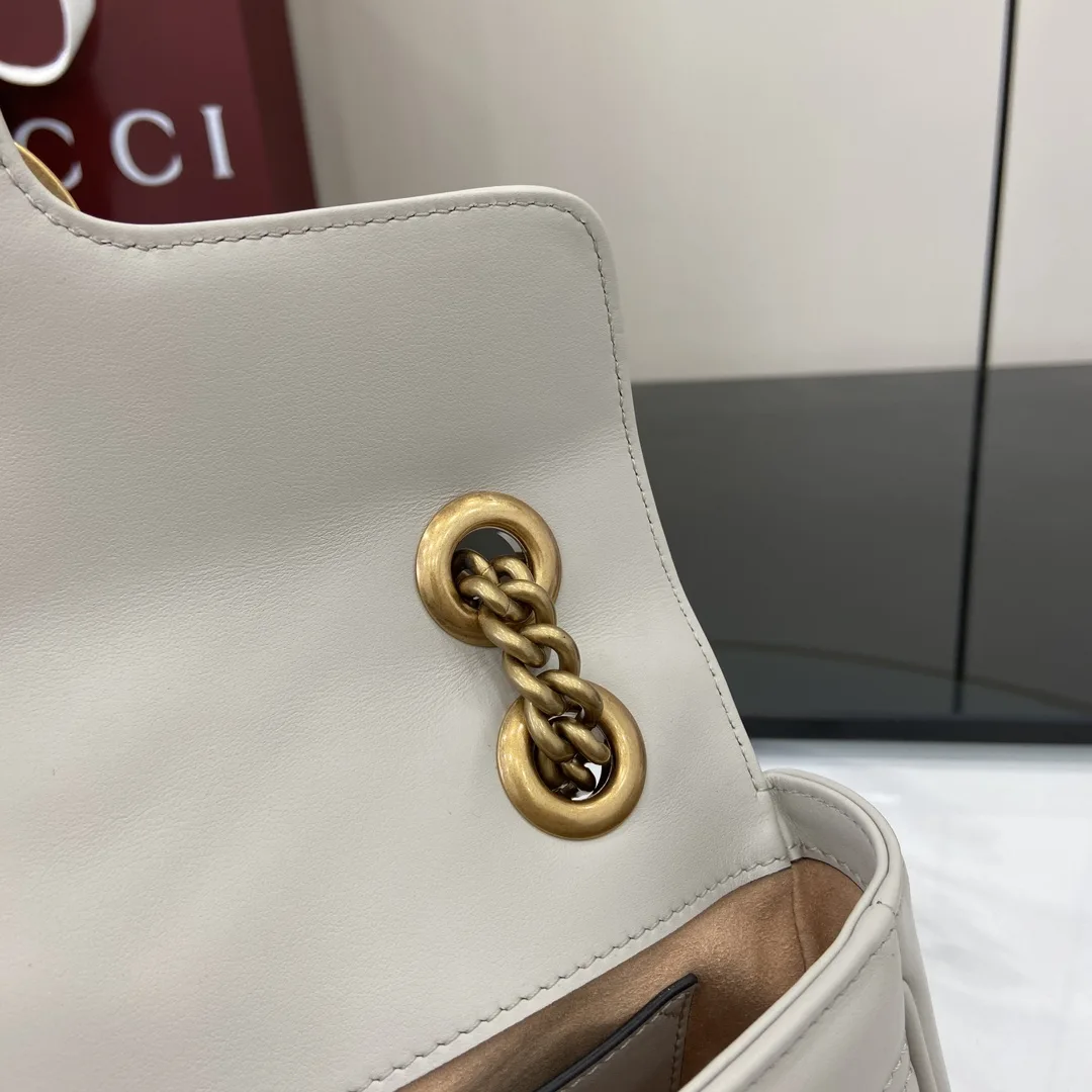 Gucci Marmont Grey GG Supreme Canvas Crossbody Bag product photo from LabelPicks