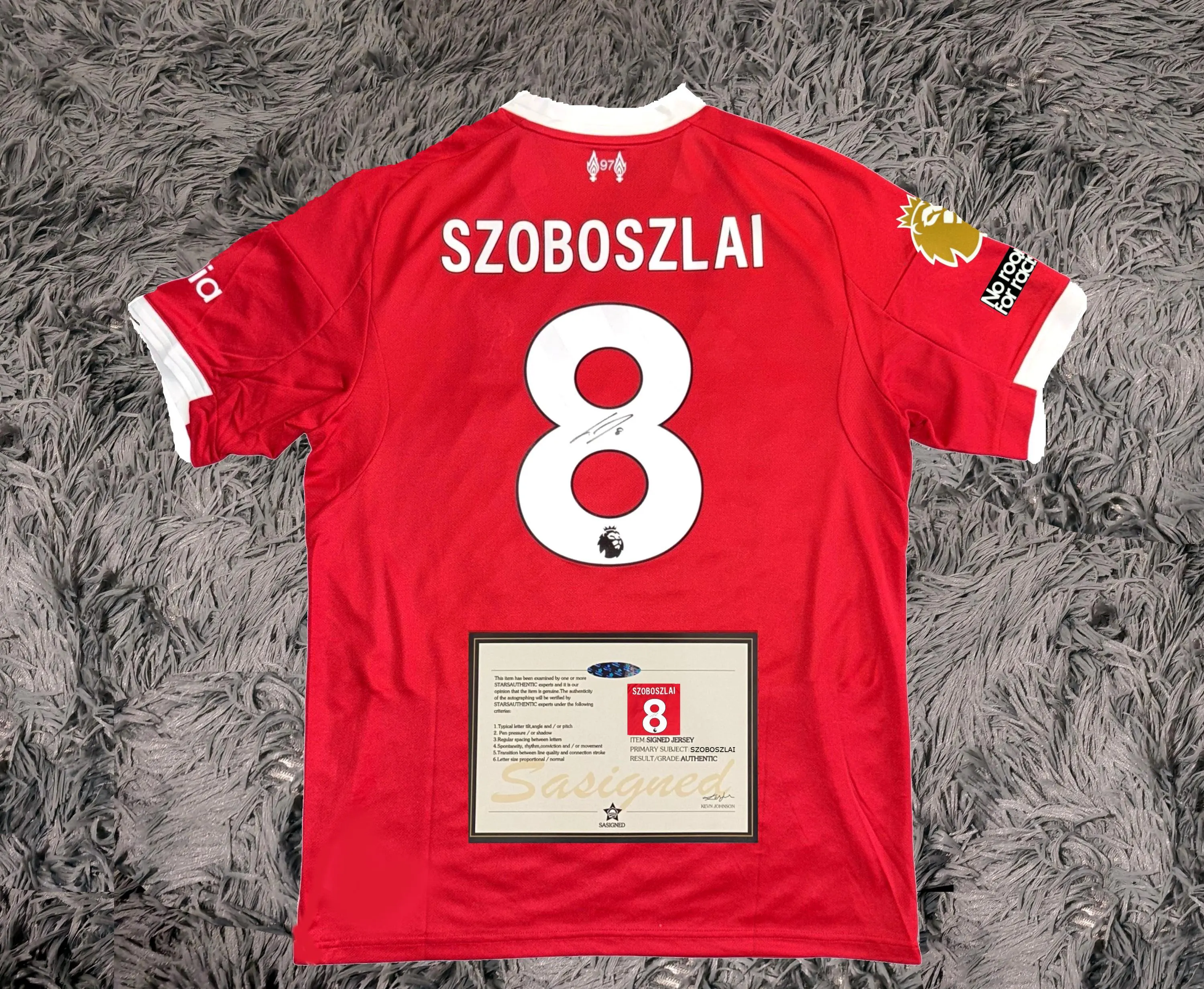 Dominik Szoboszlai SIGNED Liverpool 25/26 Home Jersey/Shirt - COA - 2025