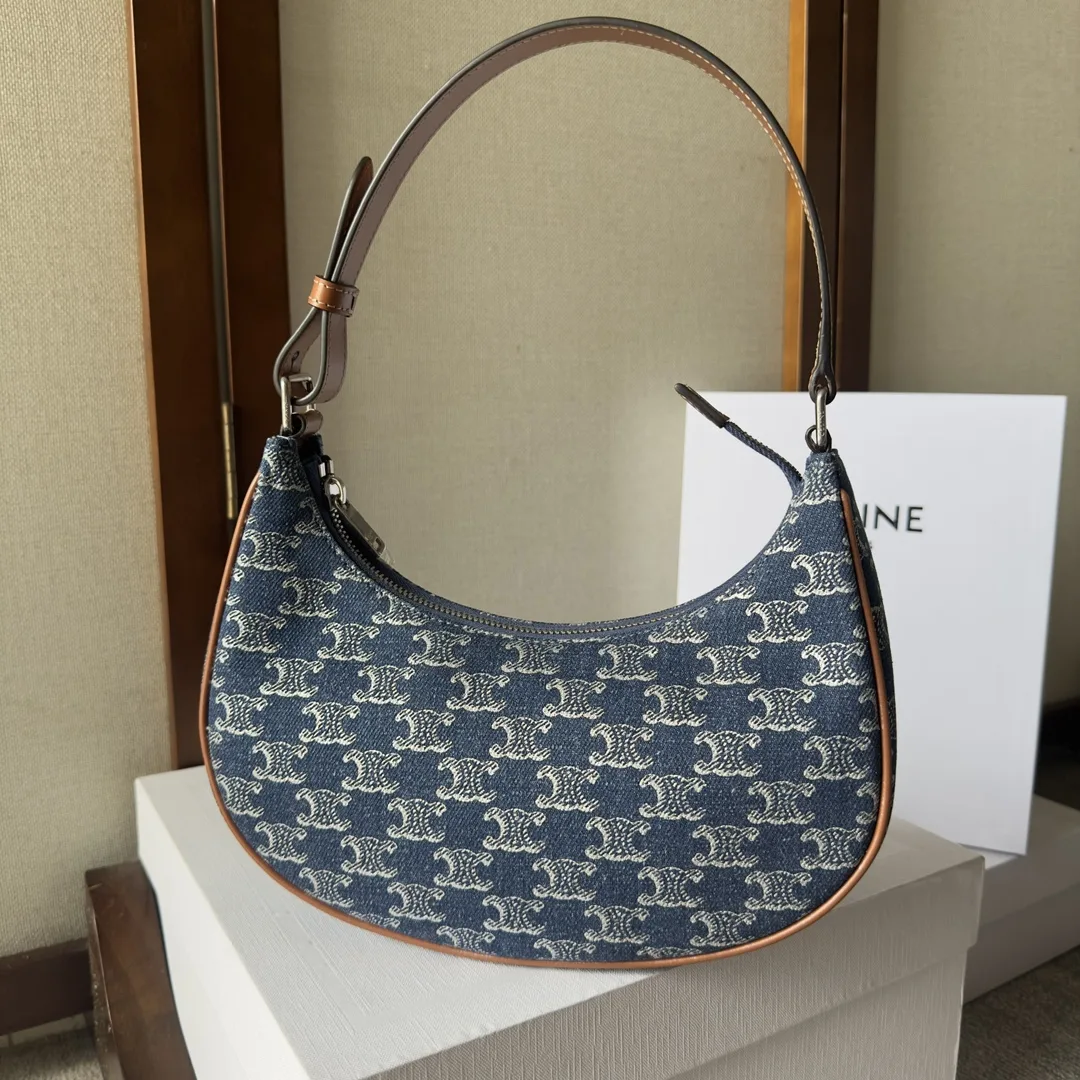 Celine Ava Brown Calfskin Hobo Bag product photo from LabelPicks