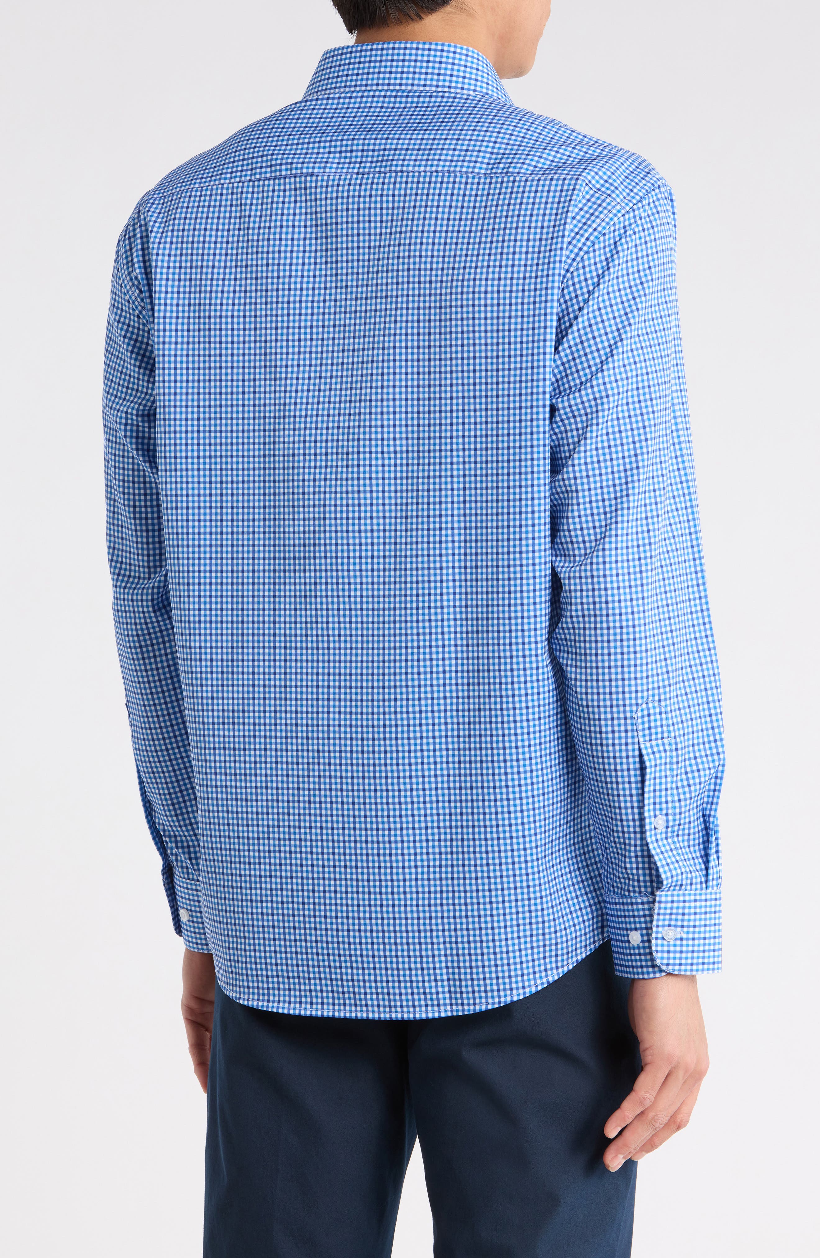 Nautica Slim Fit Check Print Dress Shirt