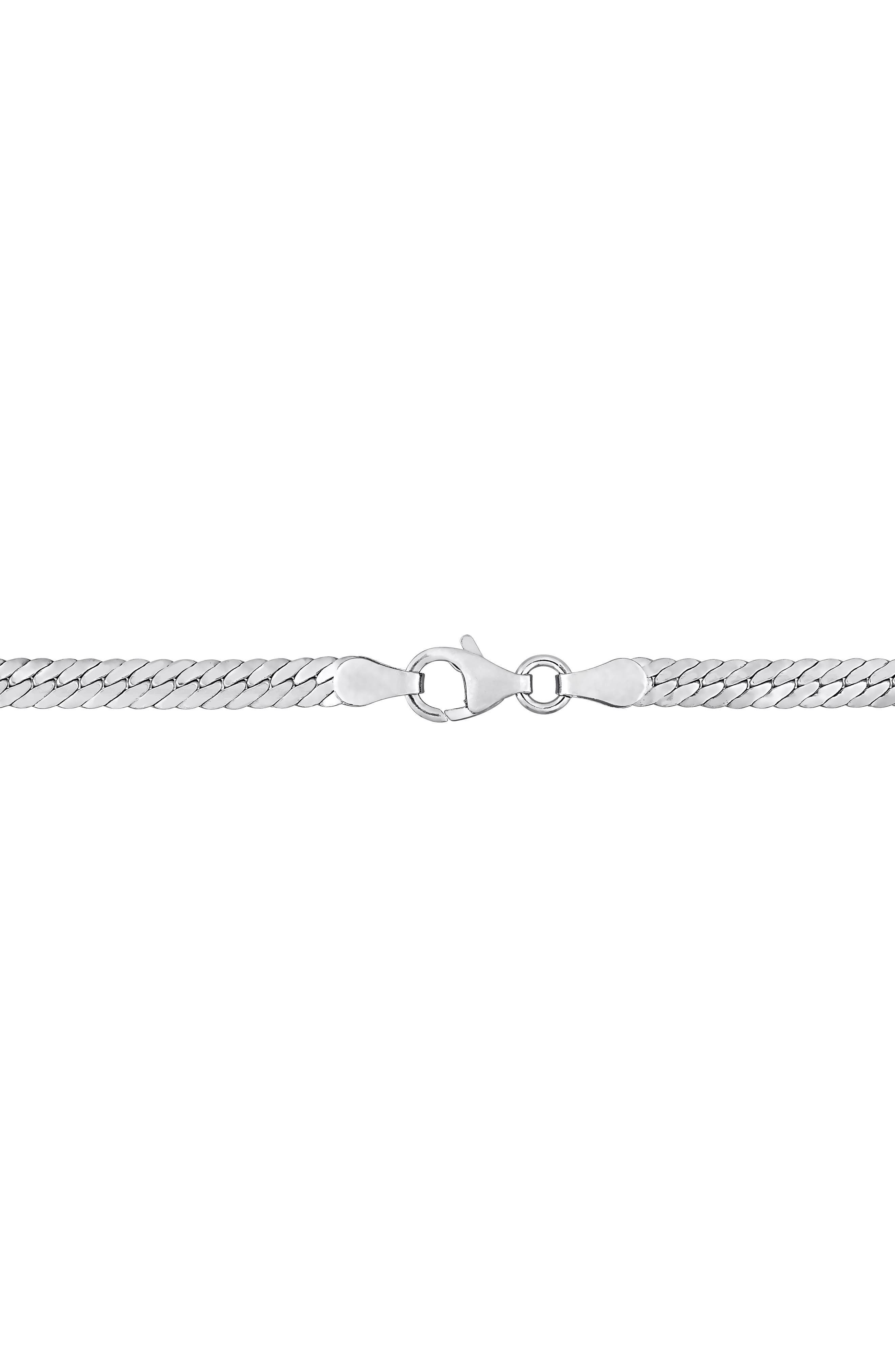 DELMAR Herringbone Chain Bracelet & Necklace Set, 2mm
