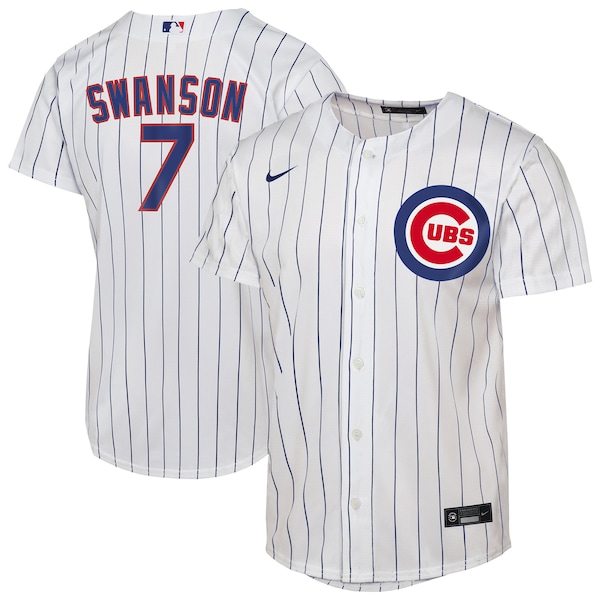 Dansby Swanson Chicago Cubs Nike Youth Home Replica Player Jersey - White