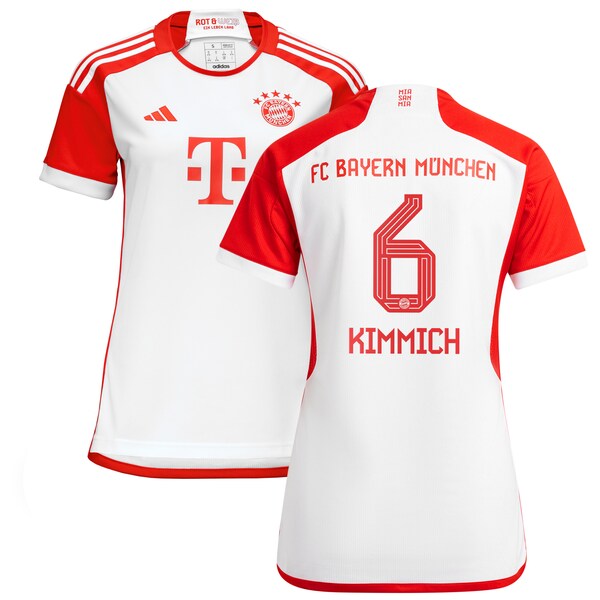 Joshua Kimmich Bayern Munich adidas Women's 2023/24 Home Replica Jersey - White/Black
