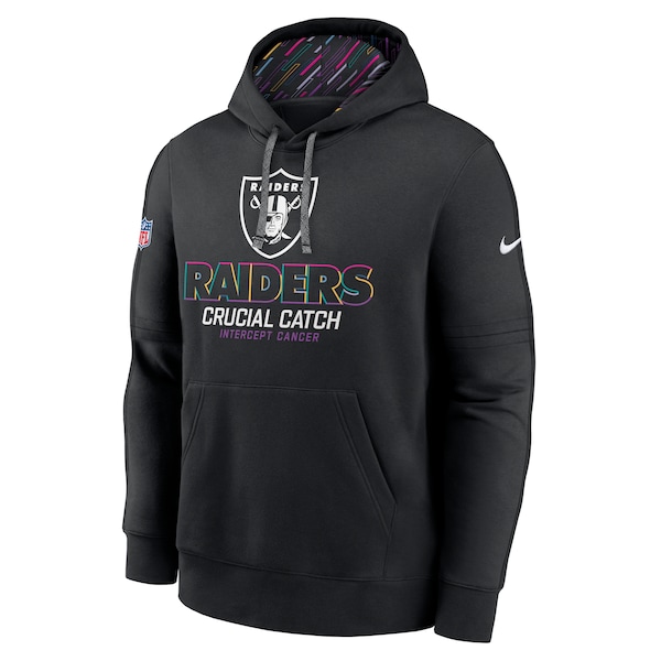 Las Vegas Raiders Nike 2024 NFL Crucial Catch Club Pullover Hoodie - Black