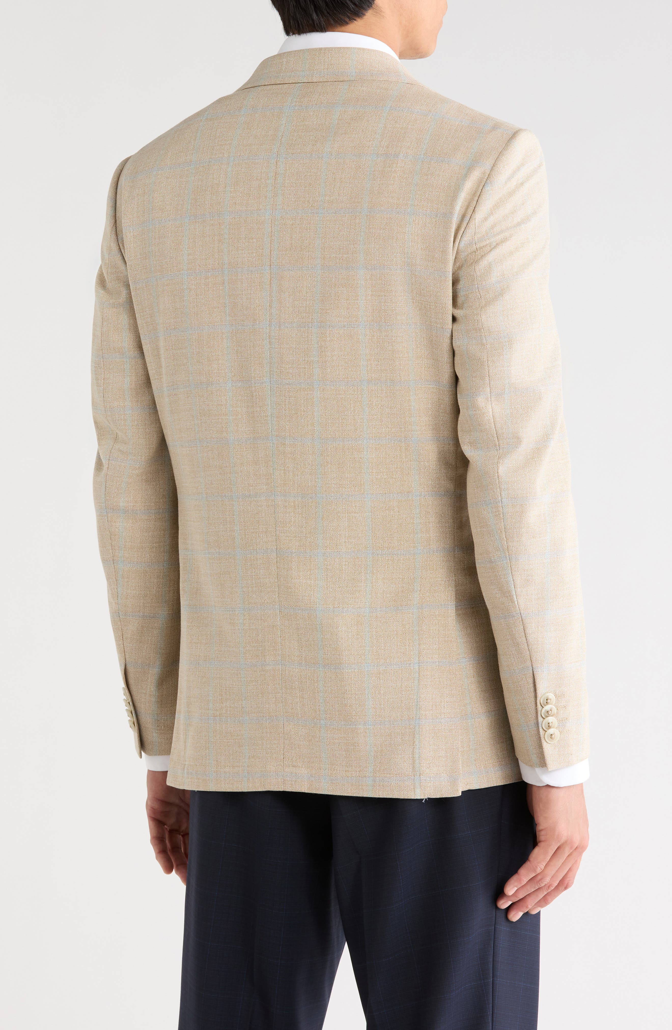 Original Penguin Textured Windowpane Two-Button Sport Coat