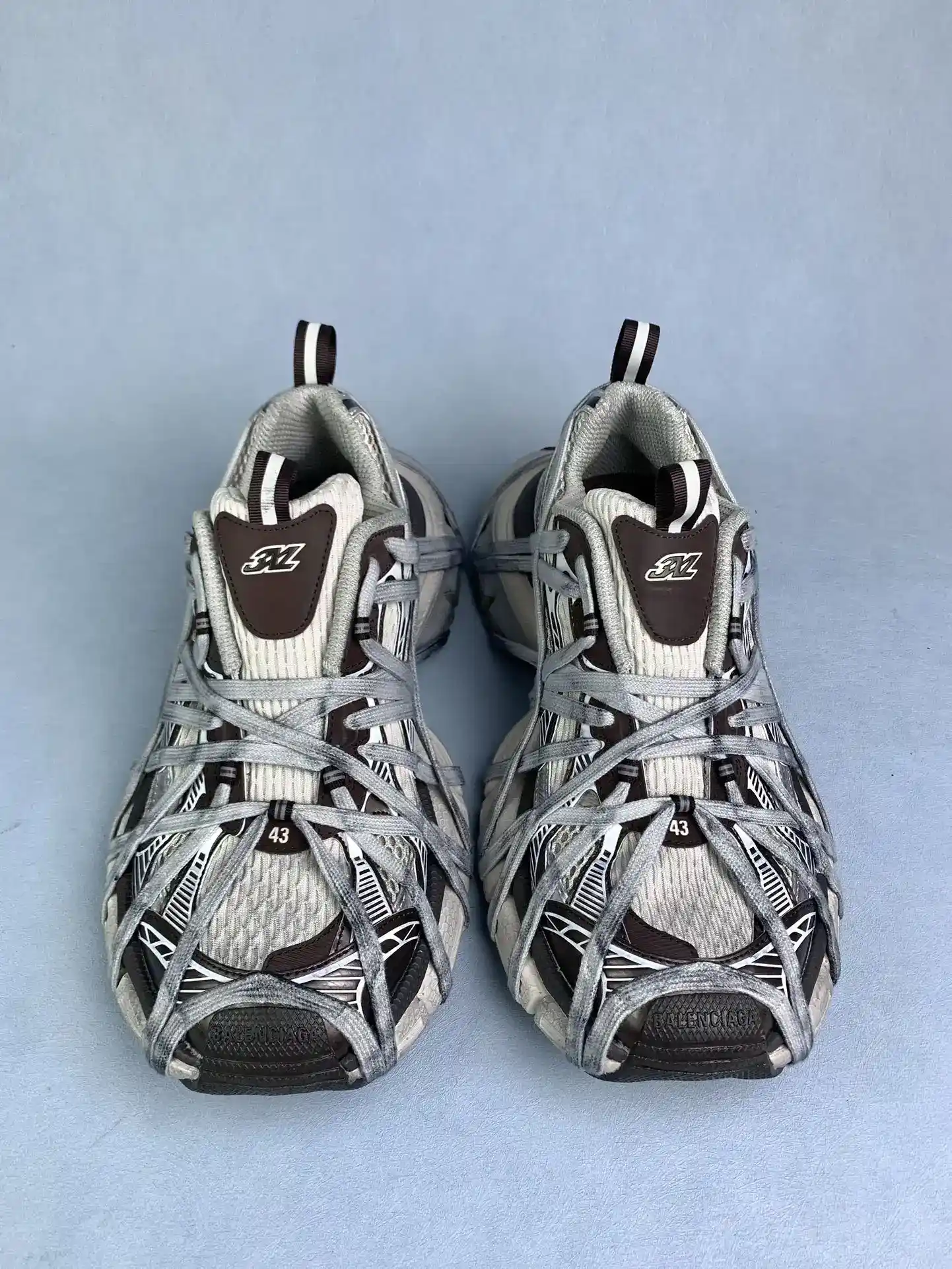 3XL Extreme Lace Sneaker in Brown/Grey/Beige product photo from LabelPicks