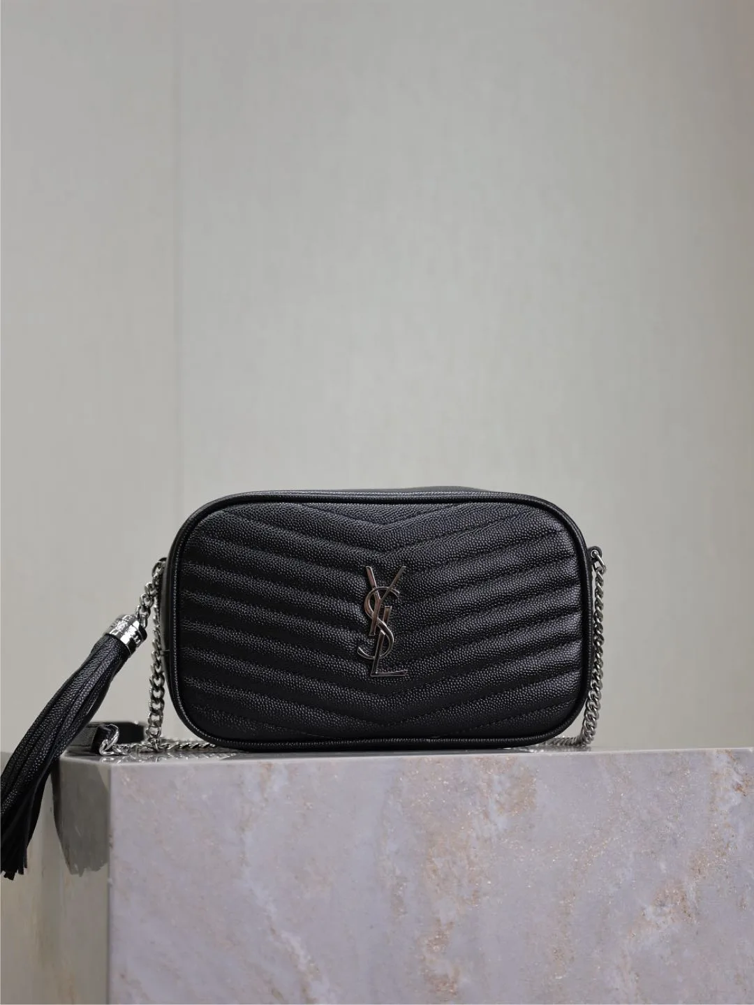 Saint Laurent Black Calfskin Shoulder Bag product photo from LabelPicks