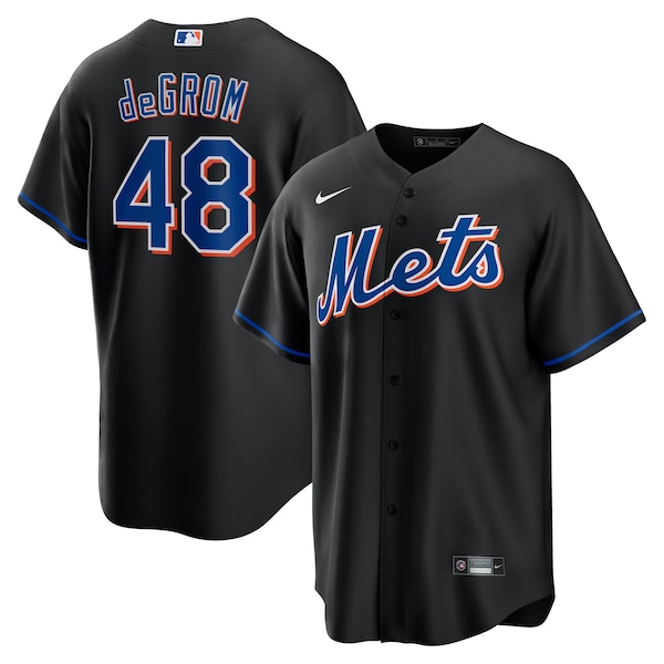 Jacob deGrom New York Mets Nike 2022 Alternate Replica Player Jersey - Black
