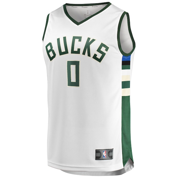Damian Lillard Milwaukee Bucks  Youth Fast Break Player Jersey - Association Edition - White