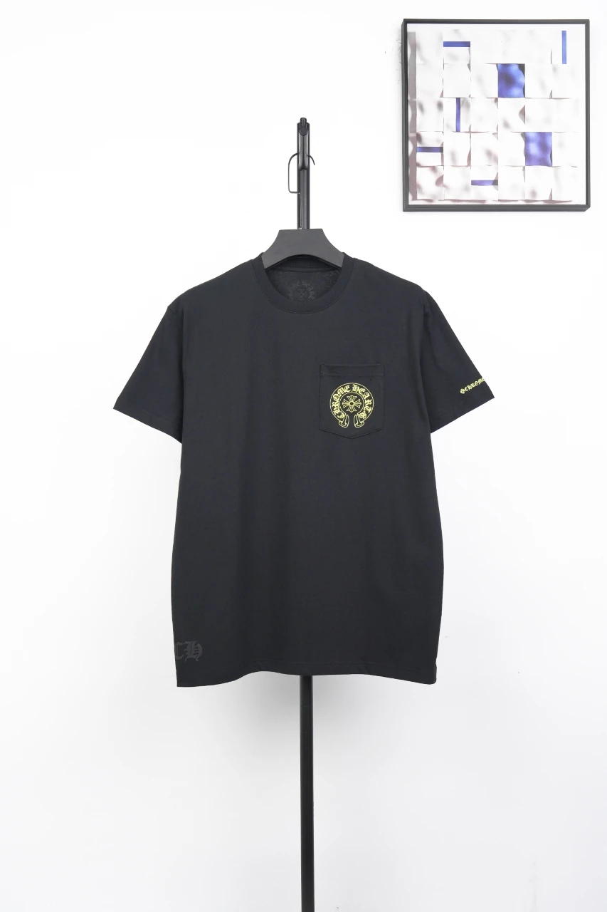 Chrome Hearts Black Yellow Sanskrit Pocket T-Shirt product photo from LabelPicks