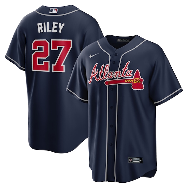 Austin Riley Atlanta Braves Nike Alternate Replica Jersey - Navy/White/Red