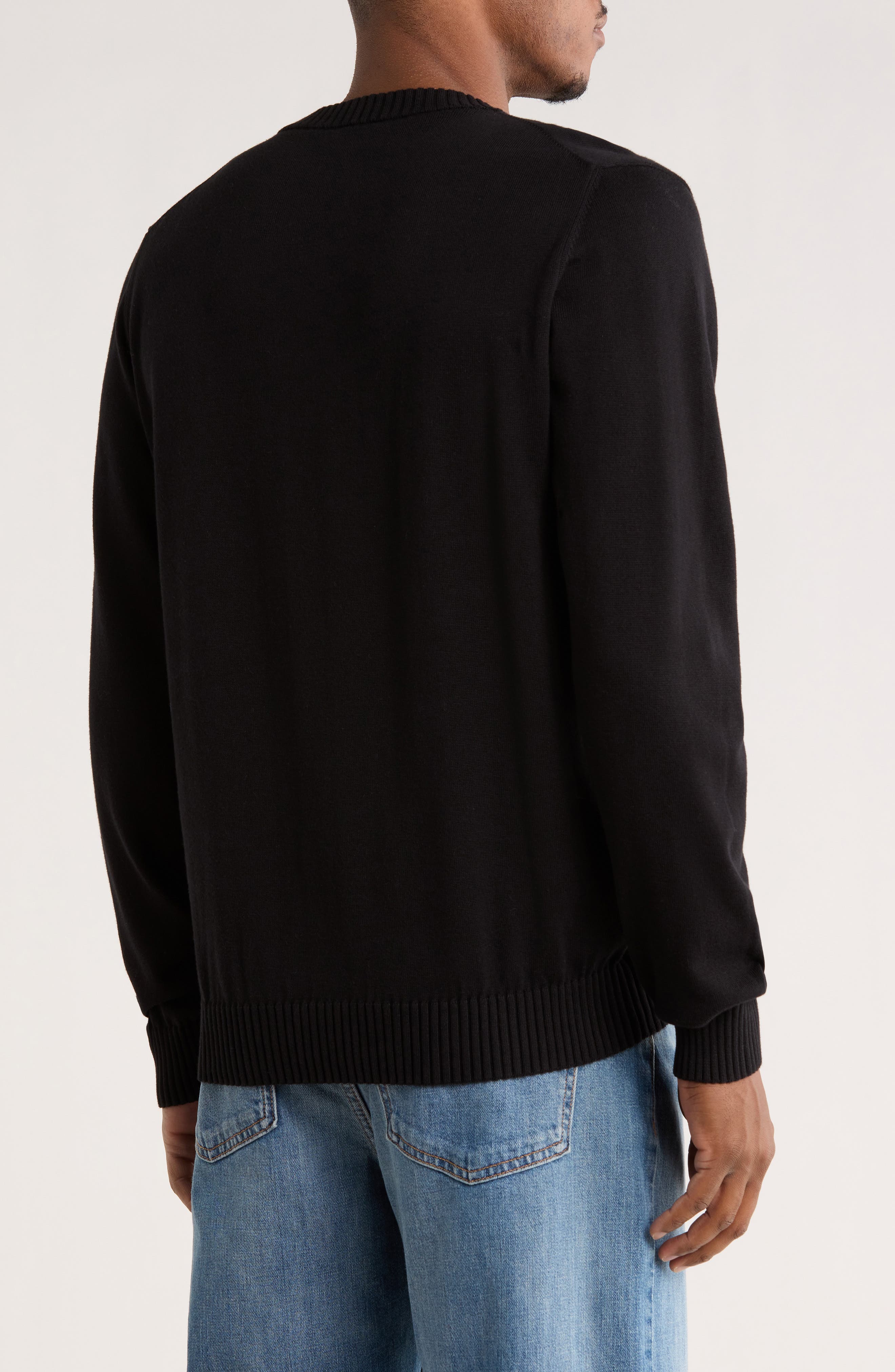 HUGO San Cosmo Long Sleeve Cotton T-Shirt