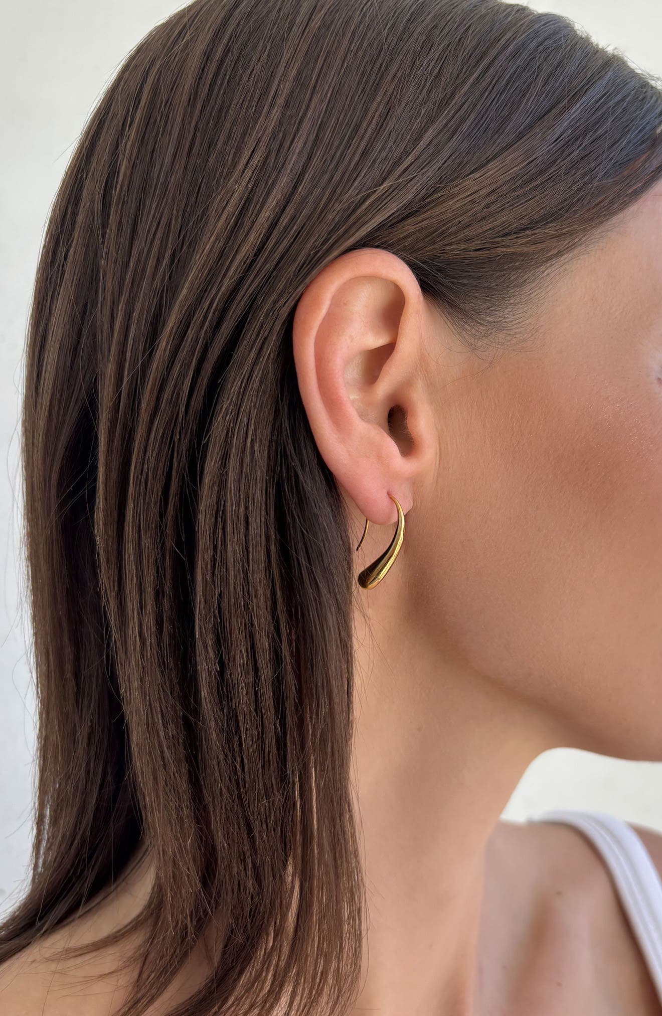 Adornia Teardrop Wire Earrings