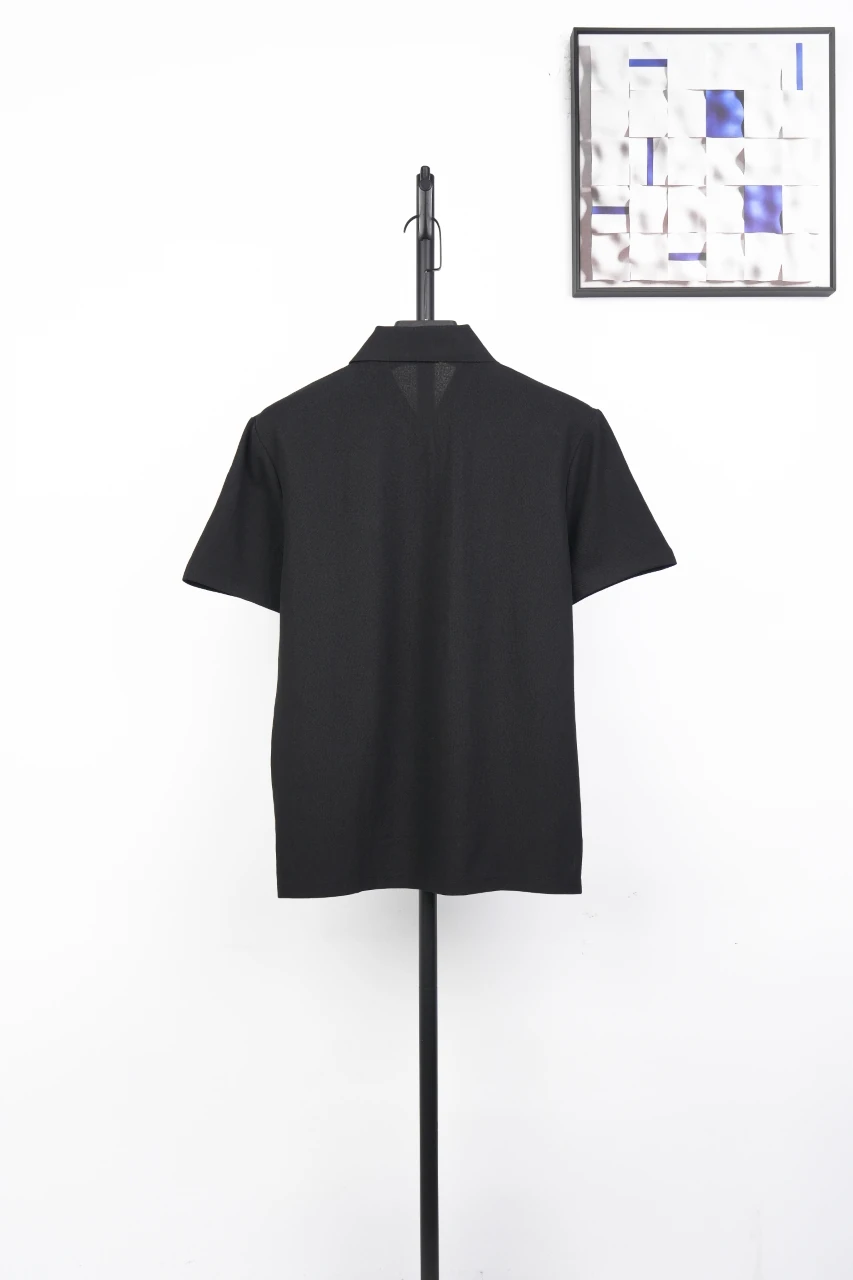 Burberry Black Check Equestrian Knight Embroidered Polo Shirt product photo from LabelPicks