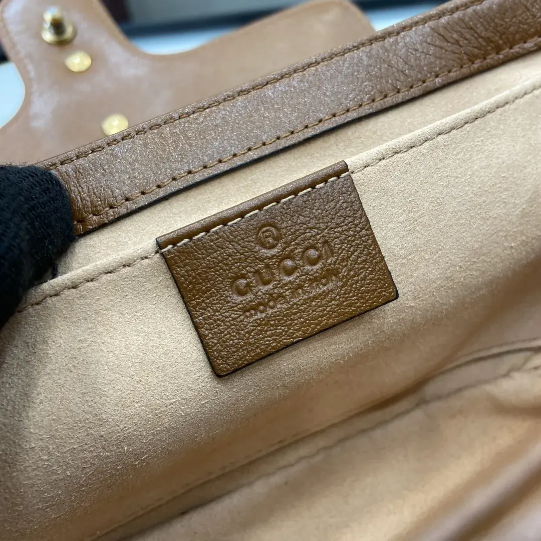 Gucci Brown Marmont GG Supreme Canvas Crossbody Bag product photo from LabelPicks