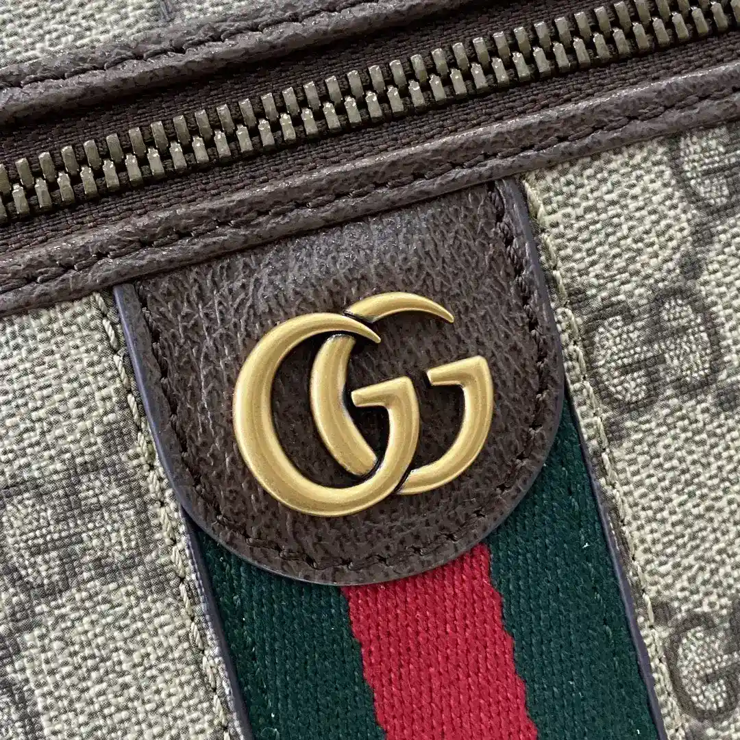 Gucci Brown Canvas and Leather Top Handle Bag product photo from LabelPicks