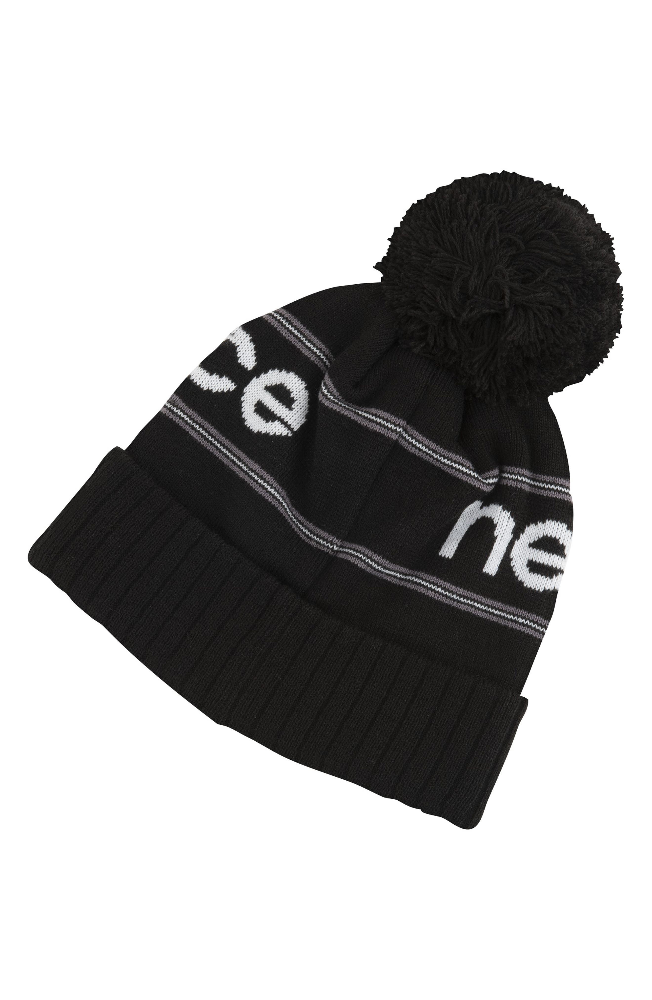 New Balance Knit Cuffed Pom Beanie