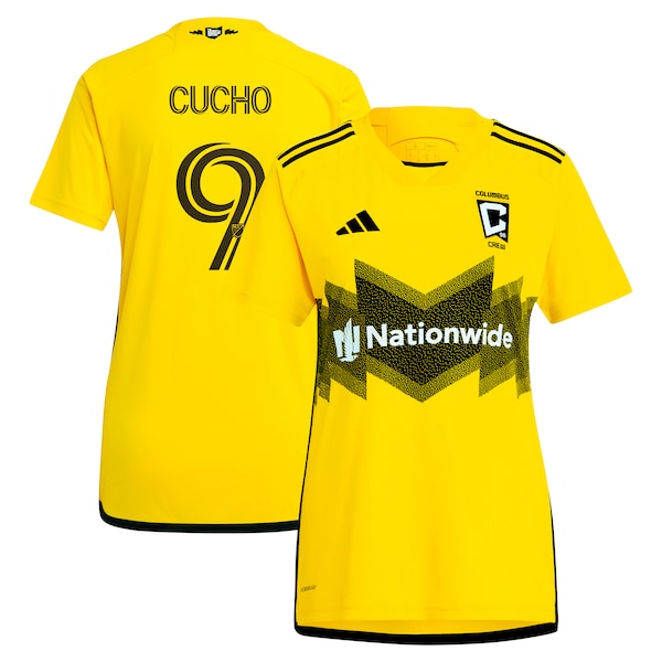 Cucho Hernández Columbus Crew adidas Women's 2024 The Home Kit Replica Player Jersey - Yellow