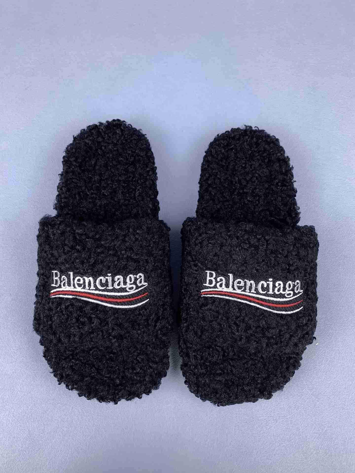 Balenciaga Furry Slide Sandal