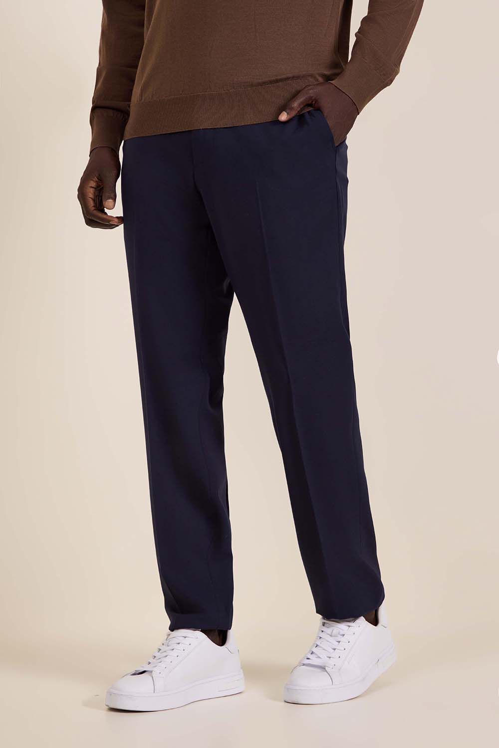 ZEGNA מכנסיים מחוייטים עם שרוך קשירה