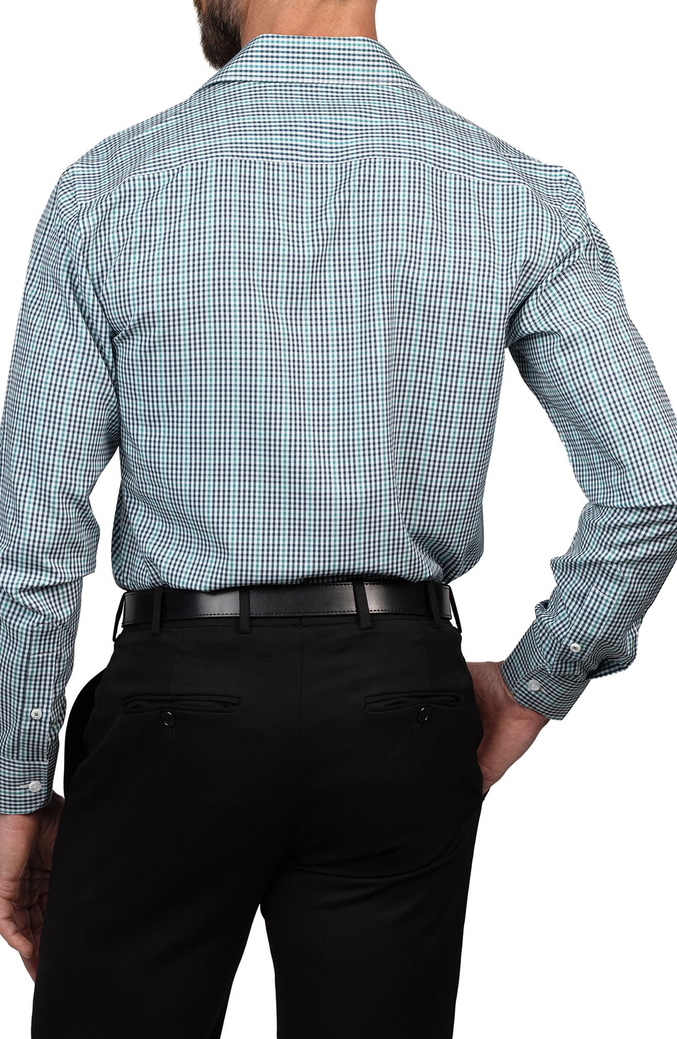 Eddie Bauer Trim Fit Gingham Dress Shirt