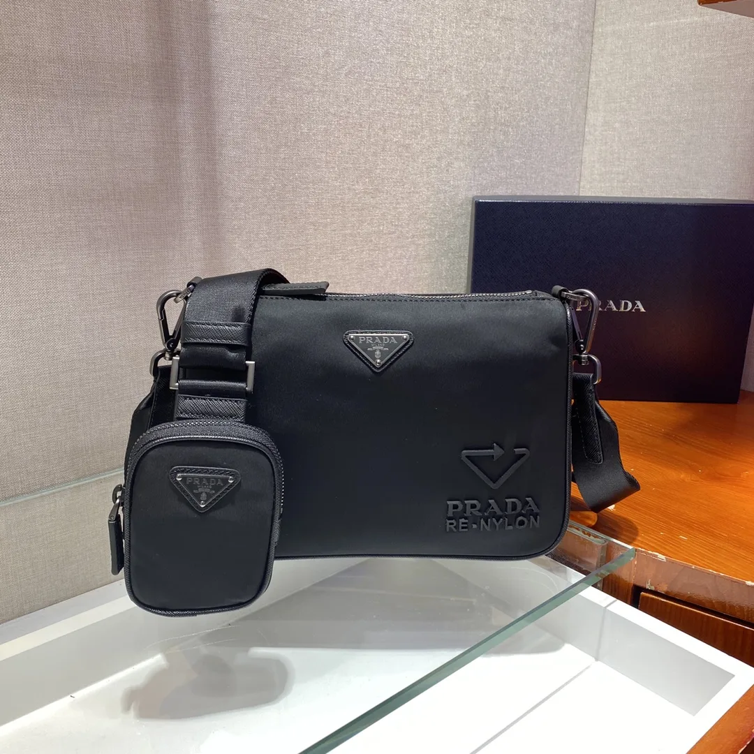Prada Grained Leather Shoulder Bag product photo from LabelPicks