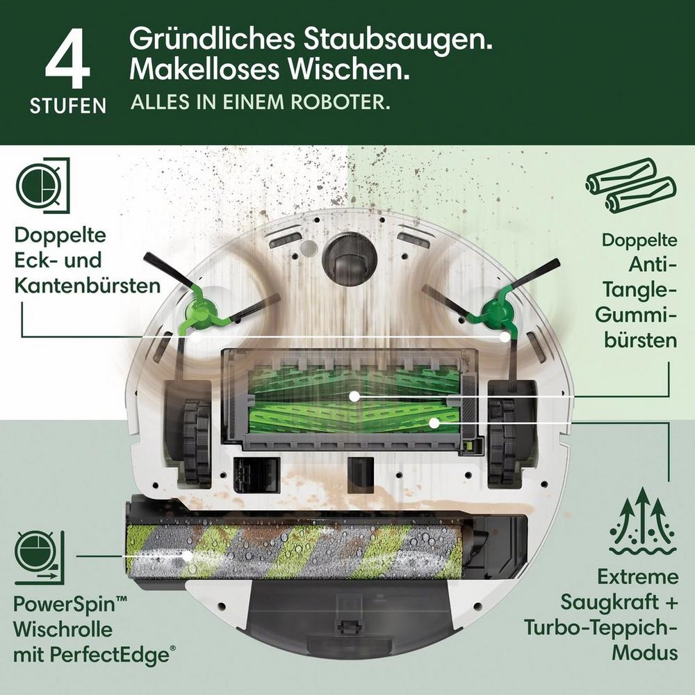 Roomba® Max 705 Combo-Roboter + AutoWash™ Dock – Weiß