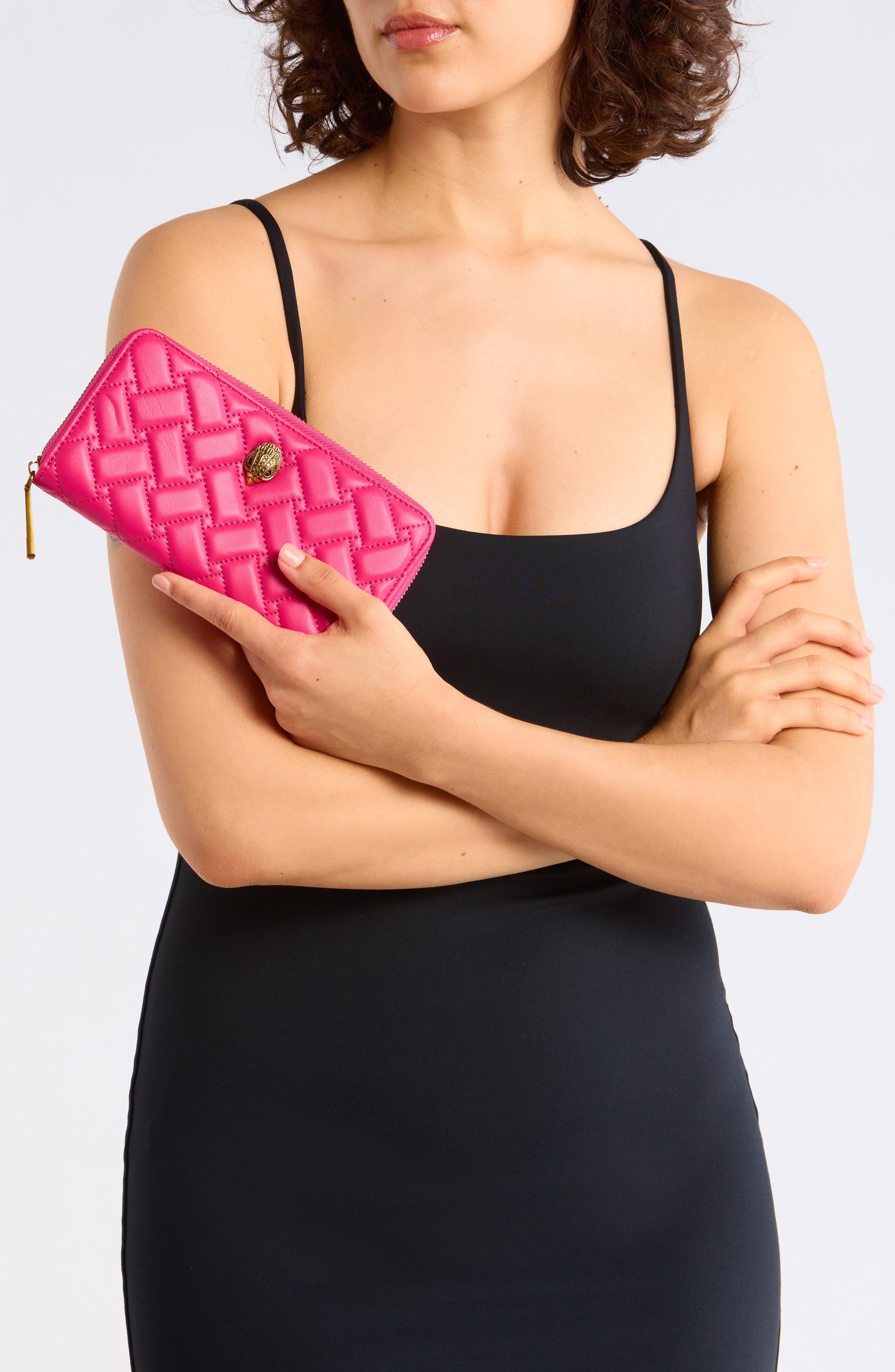 Kurt Geiger London Kensington Zip Around Quilted Wallet